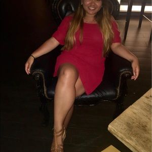 Off shoulder red dress 🔥